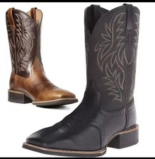Men High Boots Embroidery Retro Handmade Mens Boots Western Cowboy Boot Pointed  picture