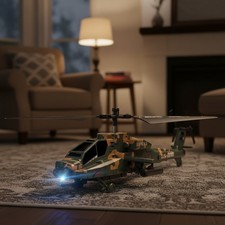 Apache RC Helicopter for Kids 8-12 - 26 Min Flight, LED Lights, Easy Indoor Fun picture