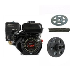 7HP Go Kart 210cc Complete Engine Motor kit #35 Clutch Chain Pull Start 168F 170 picture