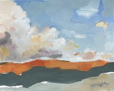 Contemporary Abstract Landscape Original Painting Signed Collectible Fine Art picture