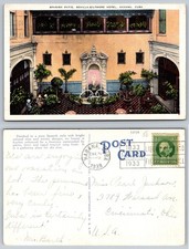 1938 Sevilla-Biltmore Hotel Havana Cuba Spanish Patio Postcard Posted picture
