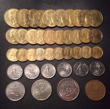 Old France Coin Lot - Big Lot - 40 High Quality Coins - FREE SHIPPING! picture