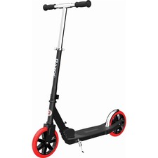 Razor Carbon Lux Kick Scooter - Red/Black, Spoked Large Wheels, Folding Scooter picture
