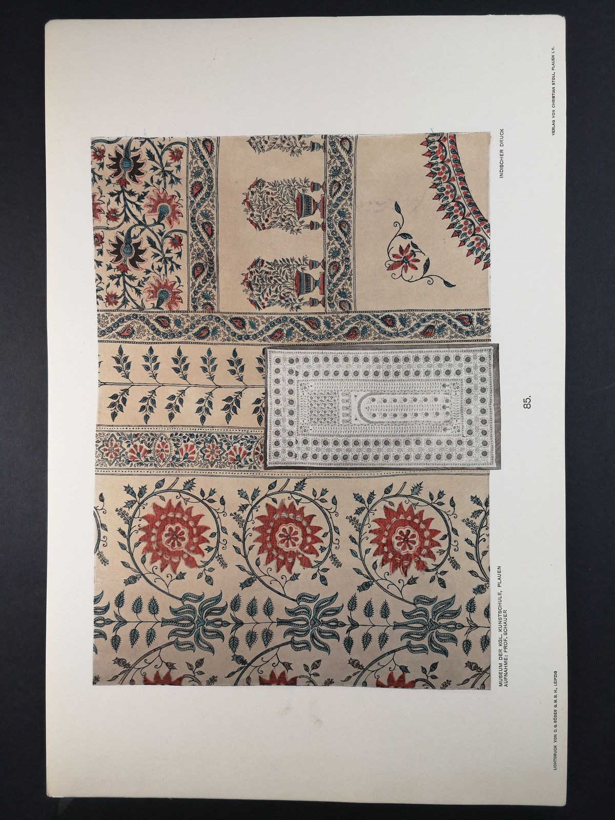 Illuminated print, collotype from 1905. Indian Print. E.W. Albrecht, collection: