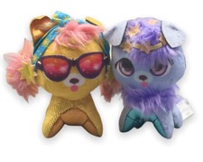 Spin Master Present Pets Minis Pet Plush Toy Lot Of 2 Dogs 3" Puppy Friends picture