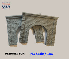 X2 HO Scale Stone Single Train Tunnel Portal - H0 Model Railroad Scenery picture