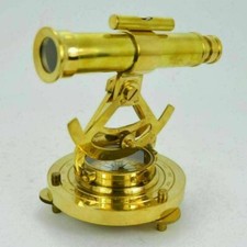 Nautical Collectibles Desktop Brass Telescope Decor Maritime Alidade Marine Gift picture