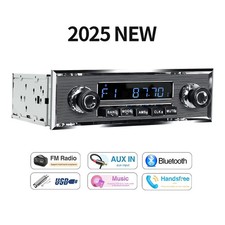 1 Din Car Radio MP3 Player Classic Car Retro Audio Stereo Support FM AUX EQ USB  picture