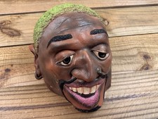 90's Rubies Famous Faces Dennis Rodman The Player Latex Halloween Mask picture