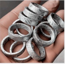 NEW Muonionalusta meteorite ring Meteor Wedding Ring size:12.5 picture