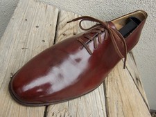COLE HAAN Mens Dress Shoes Mahogany Brown Plain Toe Italian Oxfords Sz Size 11M picture