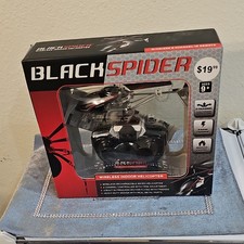 Black Spider Micro Wireless Indoor Helicopter 2CH Electric RTF Flybar RC  picture
