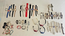 LOT BULK 45+ Watches Mixed, Guess, Fossil, Casio, Seiko, Timex, etc, Untested picture