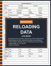Reloading Data Log Book: Ammo Book for Record and Track...  picture