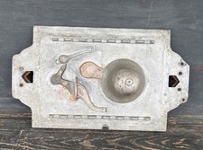 Antique Foundry Metal Casting Mold Pattern of 6” Bell and Clapper picture