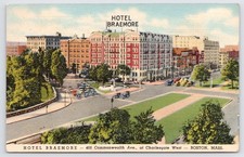 Boston Massachusetts Hotel Braemore Commonwealth Ave Suffolk County Postcard picture