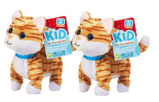 Electronic Walking Pet Orange Tabby Cat Plush Toy for Toddlers 6 Inches Tall picture