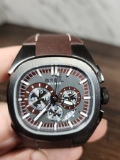 ☆ ~Breil Milano BW0308 Chronograph Watch ⌚️ Stainless Steel Brown Strap~ ☆ picture