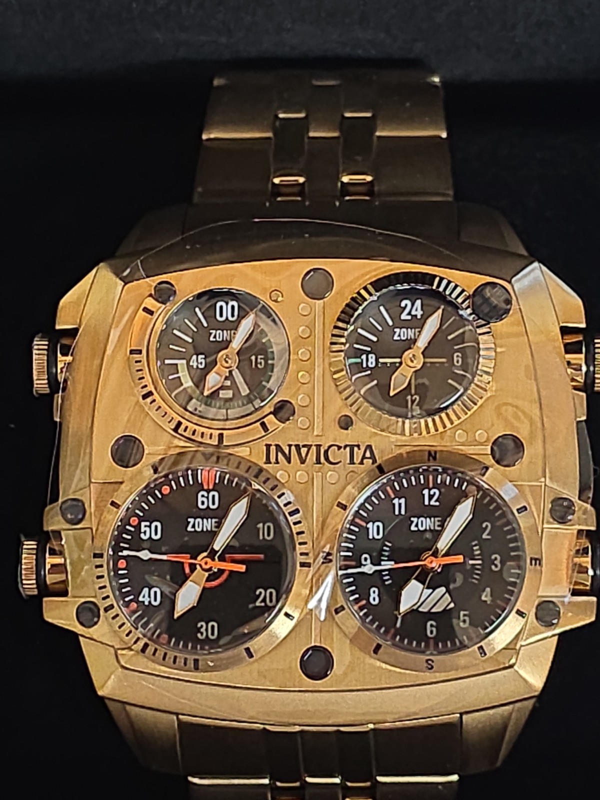 Invicta Aviator Zulu 48mm Mens Watch Brand New 49604 Comes In Invicta Case