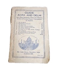 1898 Guide to Agra & Delhi Md. Kale Khan w Maps Rare Antique Book Travel Vintage picture