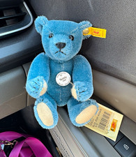 Steiff Historical Teddy 1908 Mini Blue Mohair Bear 18 cm MPN 029233 picture