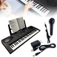 61 Key Electric Digital Piano Keyboard 200 Tones w/ Microphone Gift for Beginner picture