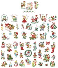 Cross Stitch Pattern History of Christmas Ornaments Vintage Holiday DIY picture