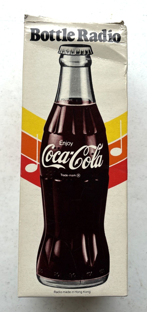 1979 Coca Cola Bottle AM Radio Vintage Coke Collectible Soda Promo New In Box 1979 Coca Cola Bottle AM Radio Vintage Coke Collectible Soda Promo New In Box