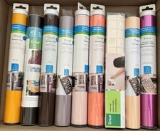 Cricut Lot Permanent Removable Holographic Vinyl Transfer Tape Bundle 9 Rolls picture