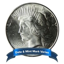 1922 - 1935 $1 Peace Silver Dollar Brilliant Uncirculated picture