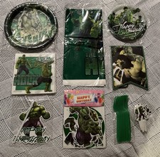 Incredible Hulk birthday party Supplies - 73 Piece set New picture