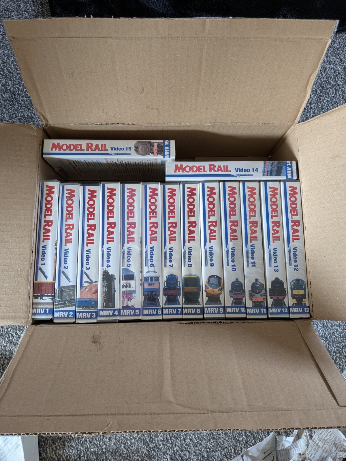 Model Rail VHS Box Set of 15 Railway Trains Collection Model Trains 