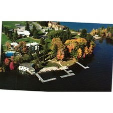 Vintage Elgin House Port Carling Muskoka Ontario Canada Aerial View Postcard picture
