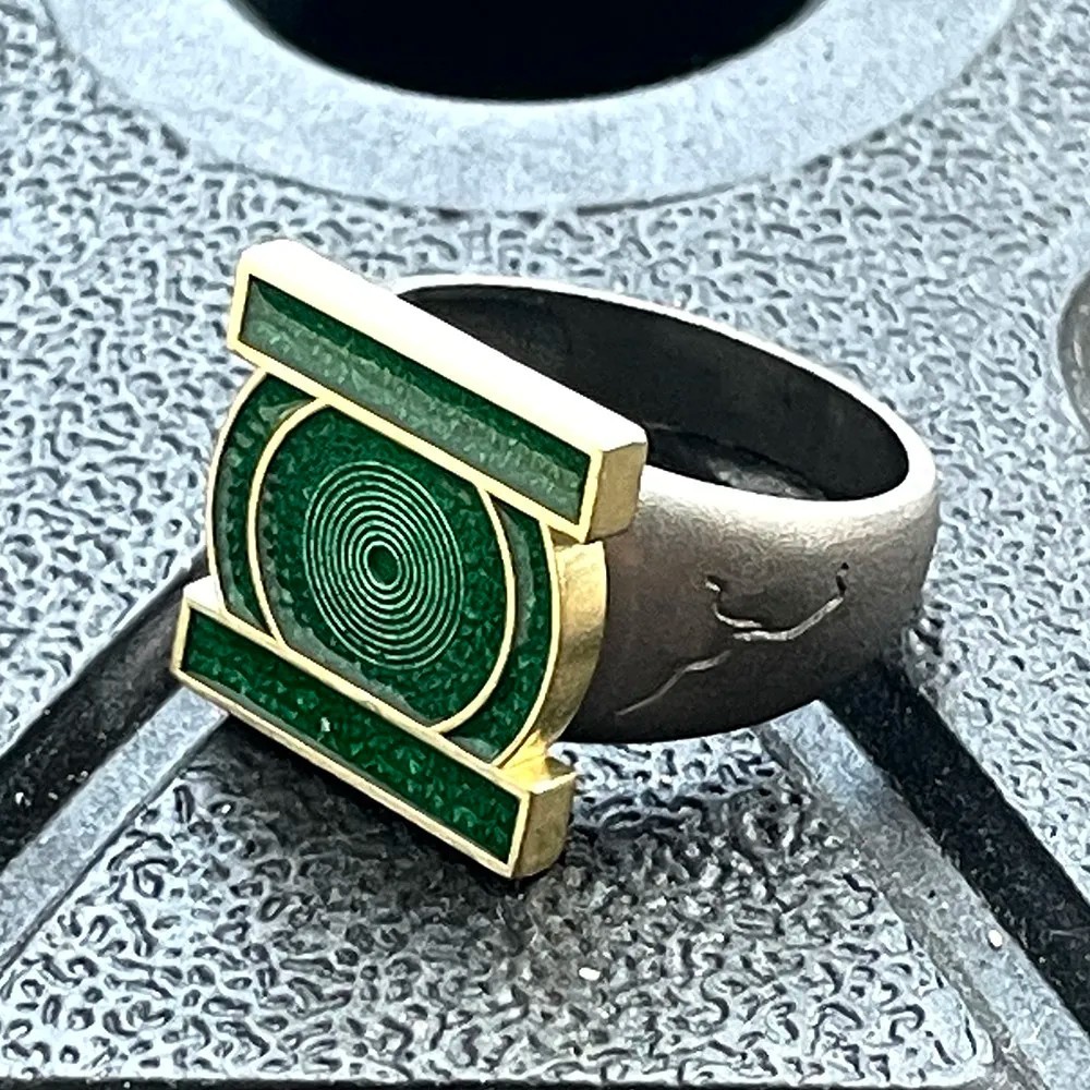 Green Lantern Ring 19mm & 22mm Superhero Fan Collectible Jewelry Accessory Green Lantern Ring 19mm & 22mm Superhero Fan Collectible Jewelry Accessory