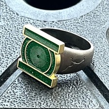 Green Lantern Ring 19mm & 22mm Superhero Fan Collectible Jewelry Accessory picture