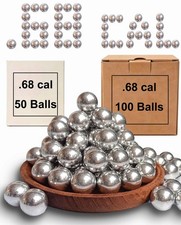 100Pcs .68 Caliber Self Defense Balls & Projectiles, 7.3g, Hard - Reusable picture