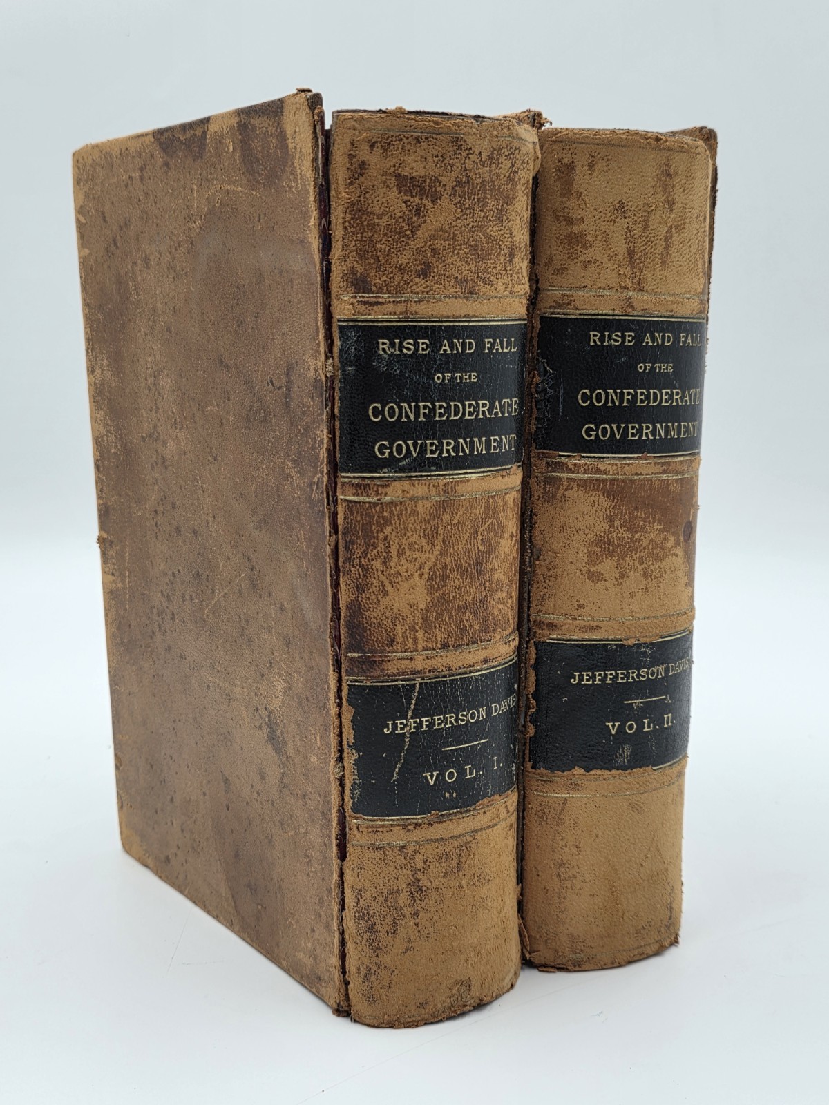 Rare 1881 Jefferson Davis Rise & Fall Confederate Government 2 Vol Civil War Set Rare 1881 Jefferson Davis Rise & Fall Confederate Government 2 Vol Civil War Set