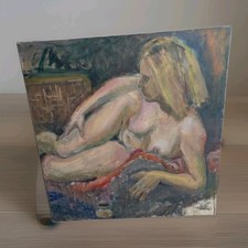Estate Sale Collection Texas Artist Impressionism Painting on Canvas 24" x 30" picture