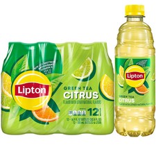 Lipton Green Tea Citrus Iced Tea Drink, 16.9 fl oz, 12 Pack picture