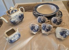 Locks of Scotland "Loch Duich" Royal Warwick England. 4 Saucers picture