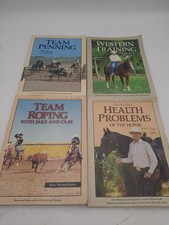 Lot of 4 Western Horseman Books Team Roping Penning Training Horse Health F Ship picture