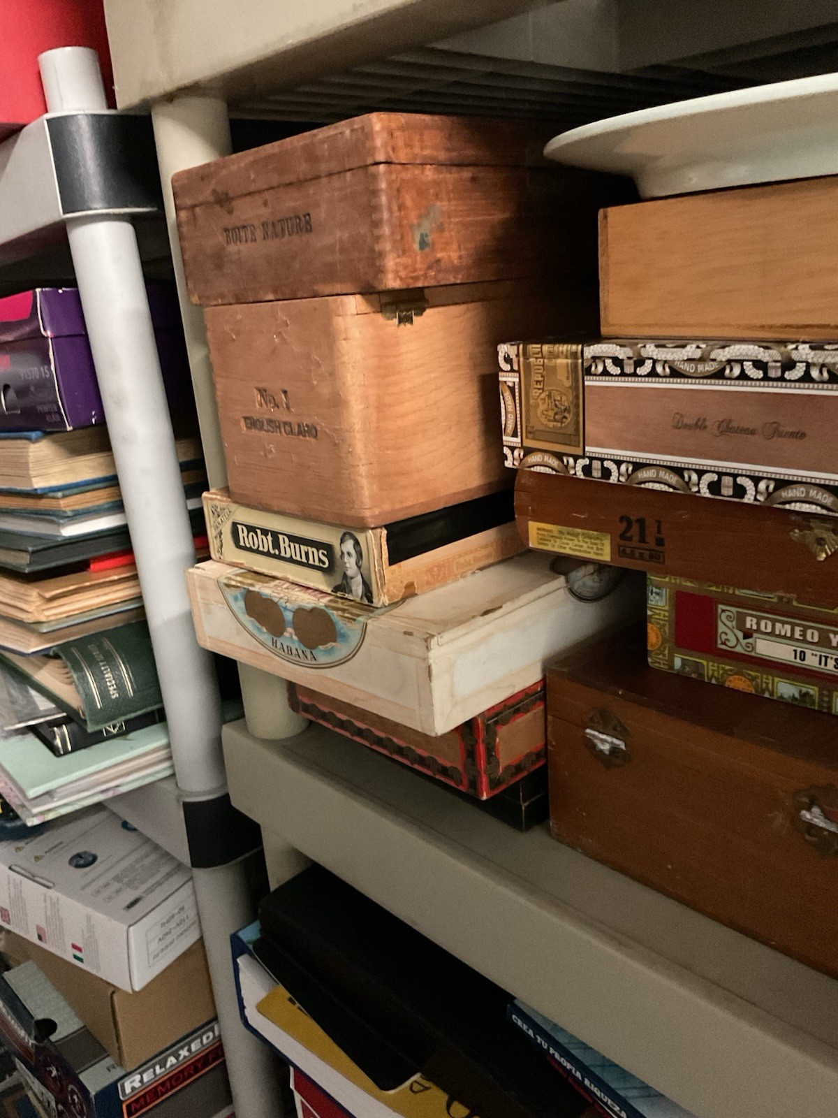 Empty Wooden Cigar Boxes-Lot of 10 DIFFERENT Size Assorted Brands-FREE SHIPPING