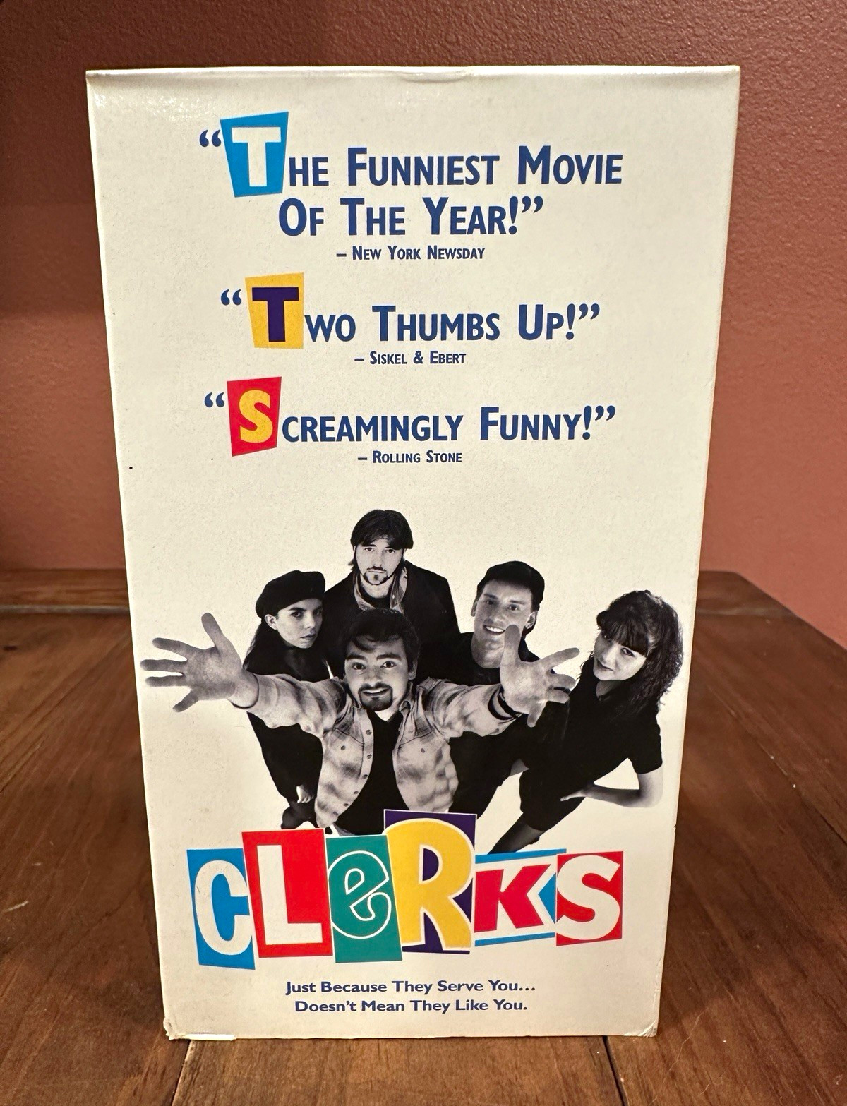 Clerks (1994) VHS 1995 Miramax First Print Kevin Smith Jay Silent Bob Cult Clerks (1994) VHS 1995 Miramax First Print Kevin Smith Jay Silent Bob Cult