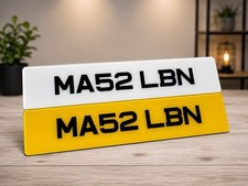 Printed Metro Font Number Plates Any Size Premium Quality Prestige Plates Show picture