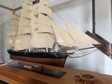 Wooden ship model assembled CUTTY SARK, clipper ship picture