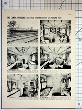 Royal Train Ephemera King George V Queen Elizabeth England Magazine Page picture