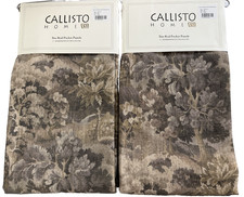 New Callisto Home Antique Tree Landscape Tapestry Drapes 50" x 96" Set of 4 picture