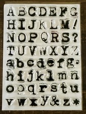 Ali Edwards Alphas Are Awesome Distressed Grunge Typewriter Set Scrapbooking 6x8 picture
