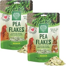 Pea Flakes Treats for Small Pets - Rabbits & Guinea Pigs, 2 lb, 2-Pack picture