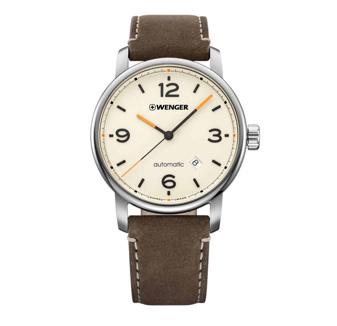 **New** Wenger Attitude Heritage Auto 01.1546.101 Cream Dial 42mm Swiss Limited **New** Wenger Attitude Heritage Auto 01.1546.101 Cream Dial 42mm Swiss Limited